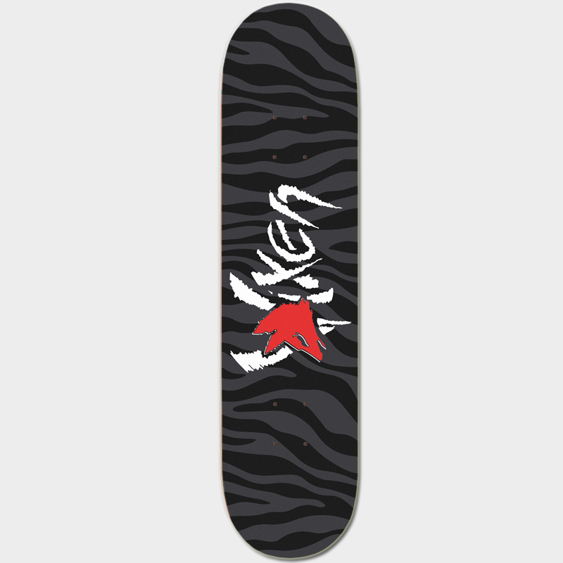 Volatile x Vixen - Zebra Skateboard Deck