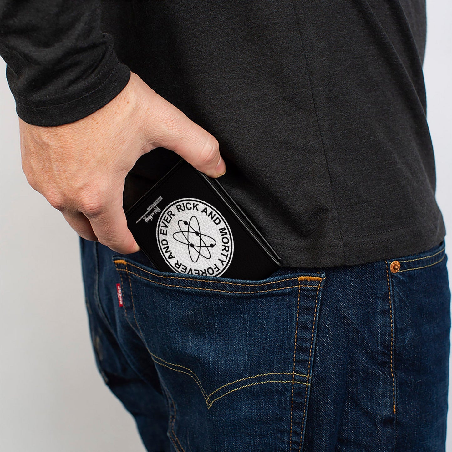 Bi-Fold Wallet - RICK AND MORTY FOREVER AND EVER Logo Black/White