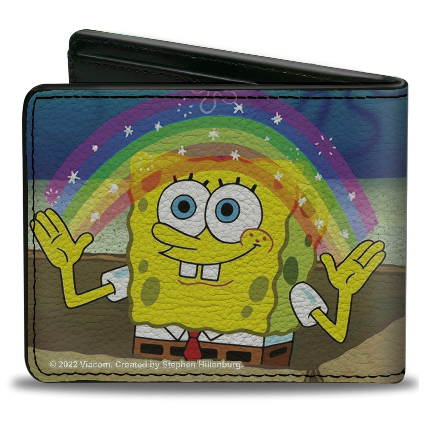 Bi-Fold Wallet - SpongeBob SquarePants Imagination Smiling Rainbow Pose