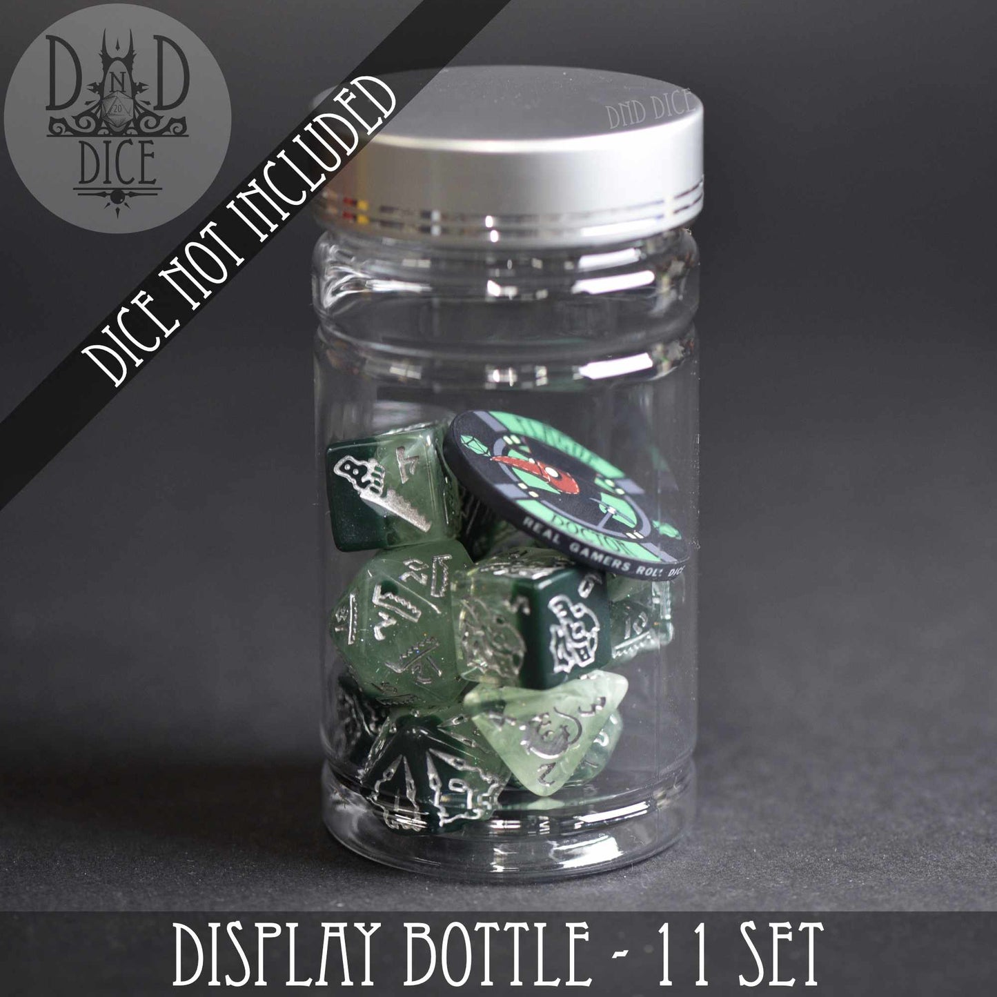 Display Bottle - 7 & 11 Dice Sets