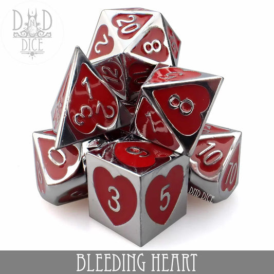 Bleeding Heart (Metal) Dice Set