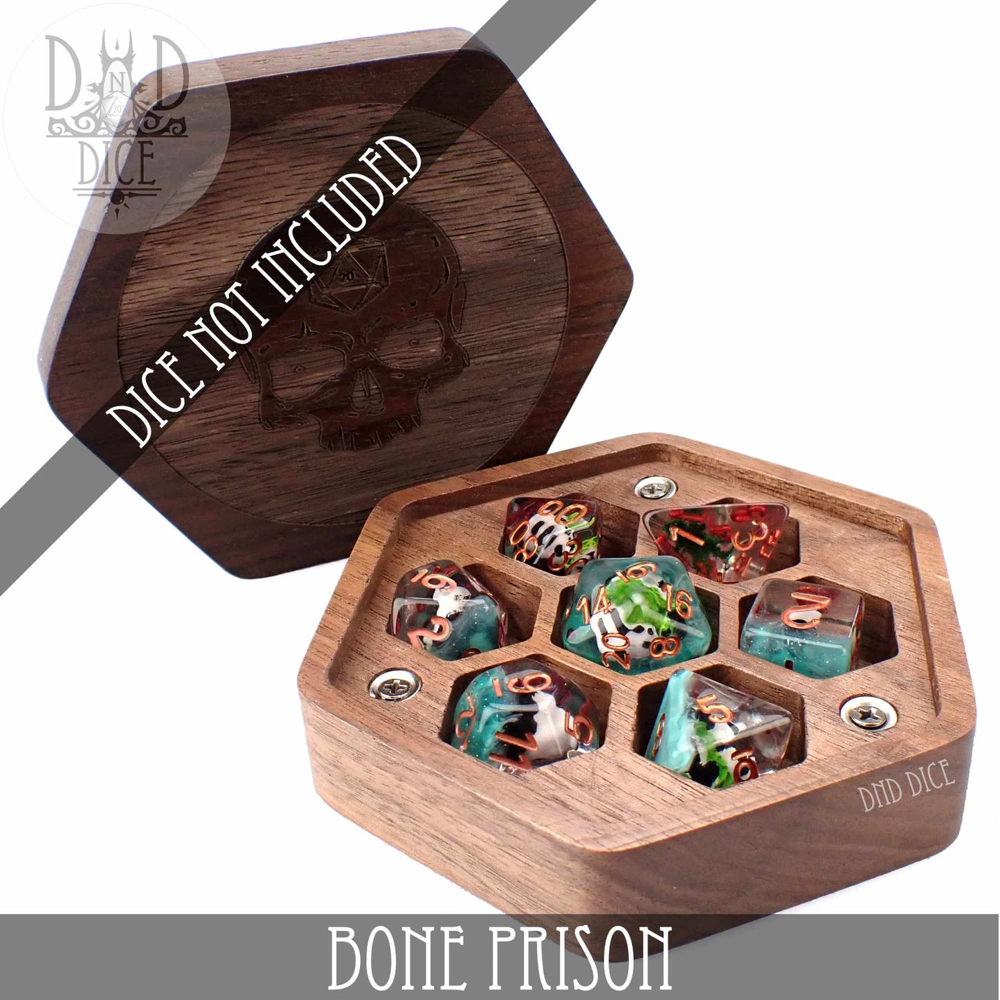 Bone Prison Wood Dice Box