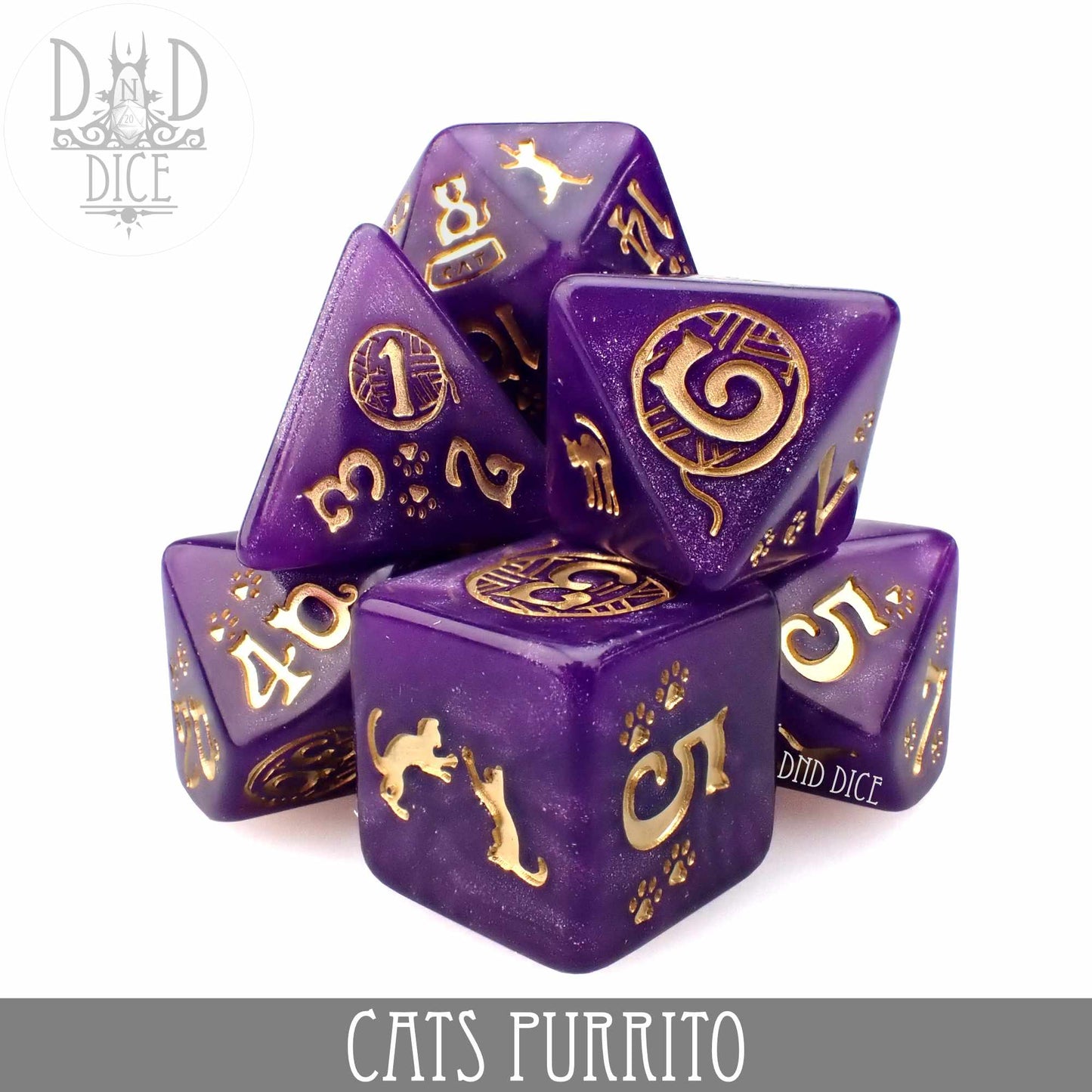 Cats: Purrito Dice Set