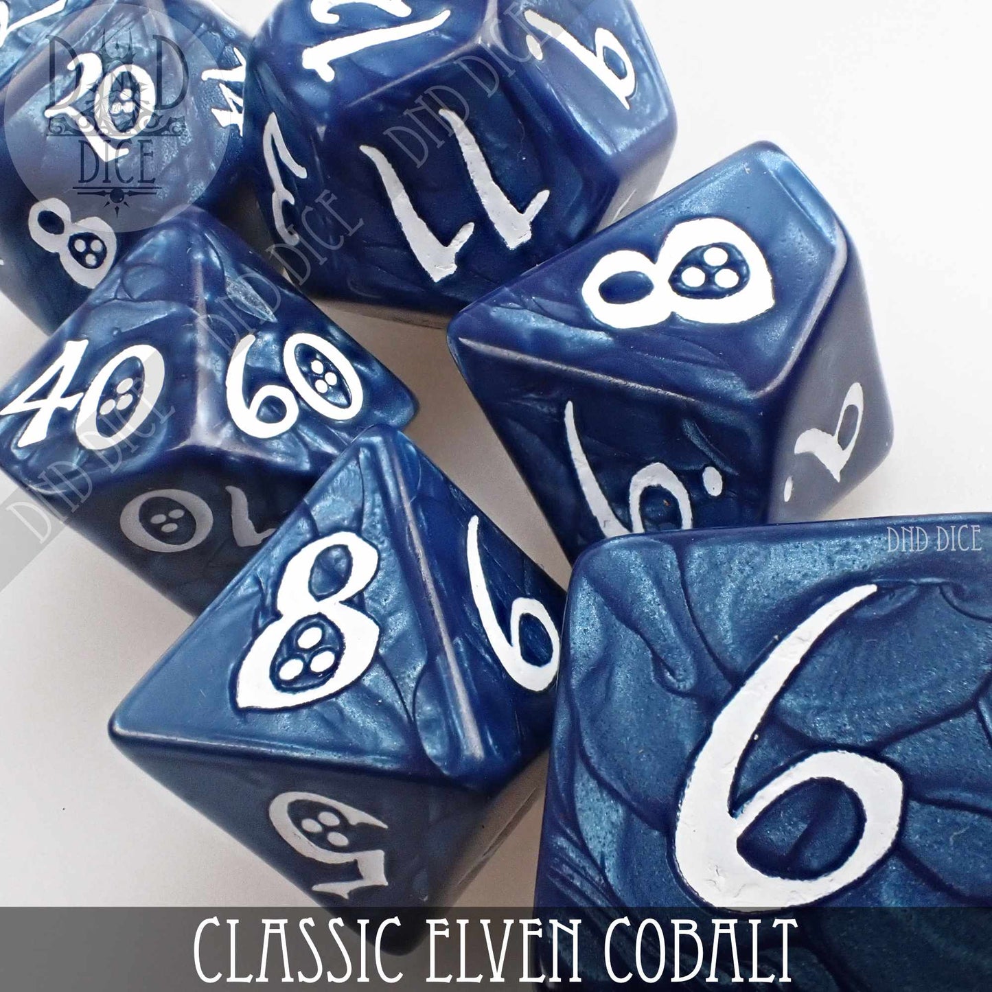 Classic Cobalt Dice Set