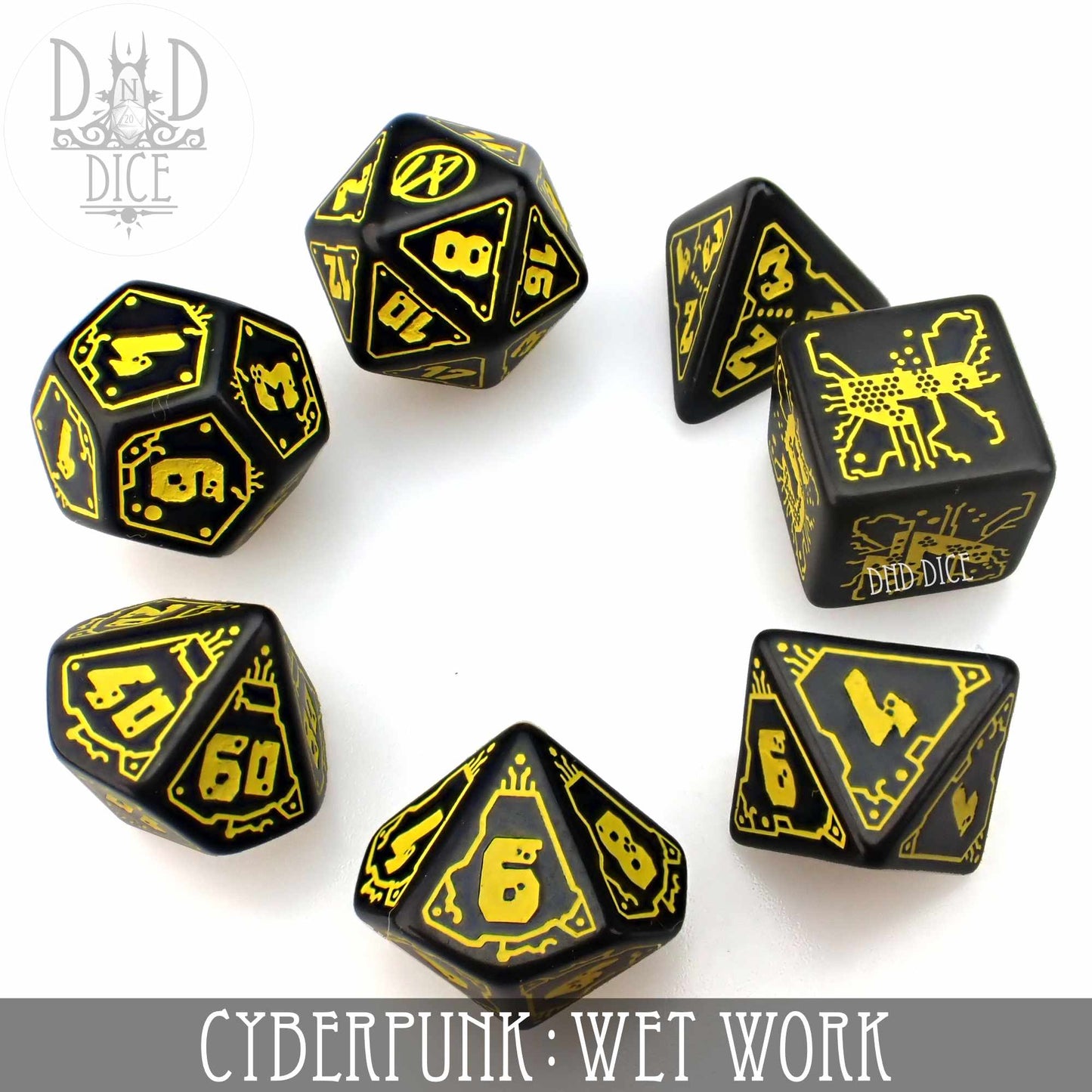 Cyberpunk Wet Work Dice Set