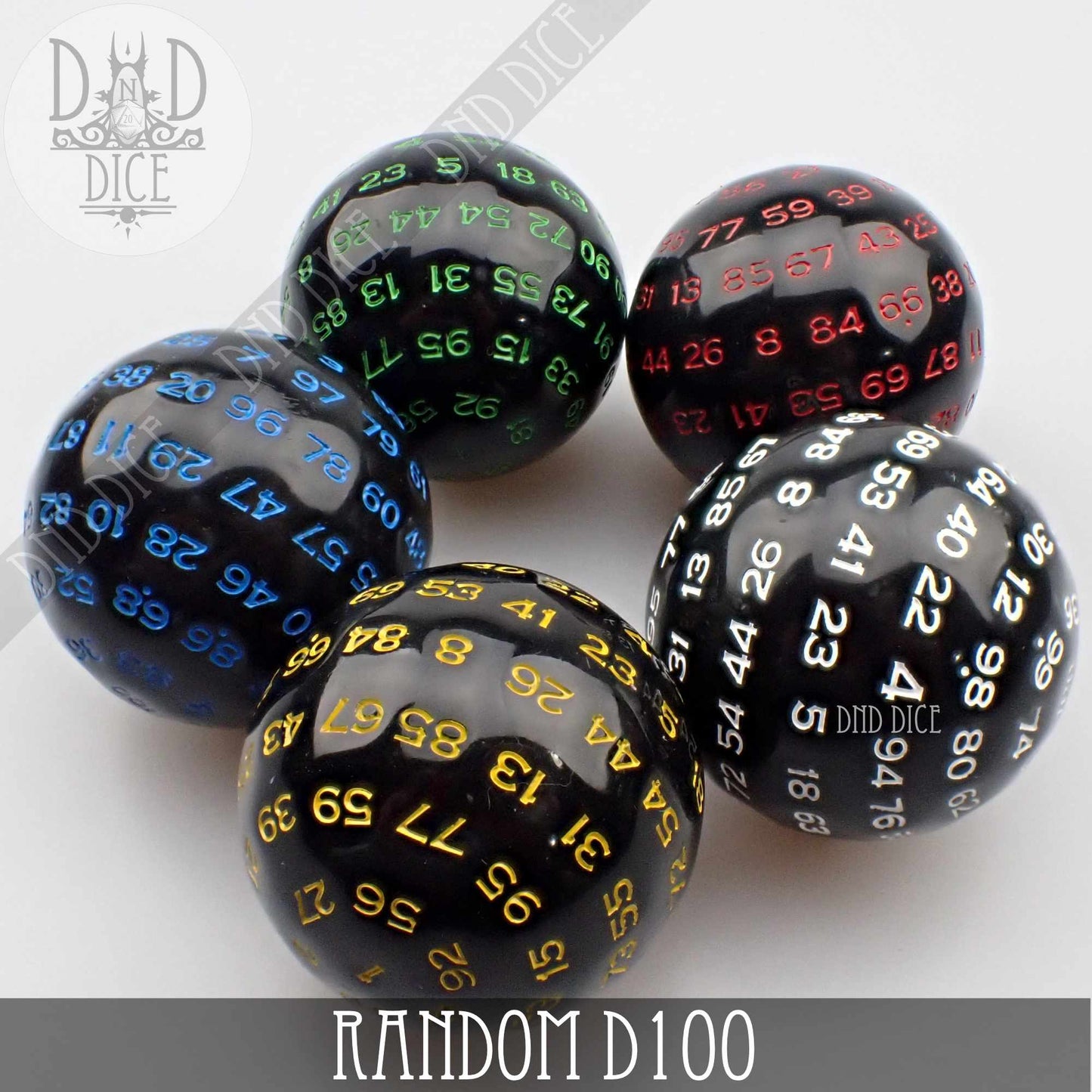 D100 Single Oversize Dice (Random Color)