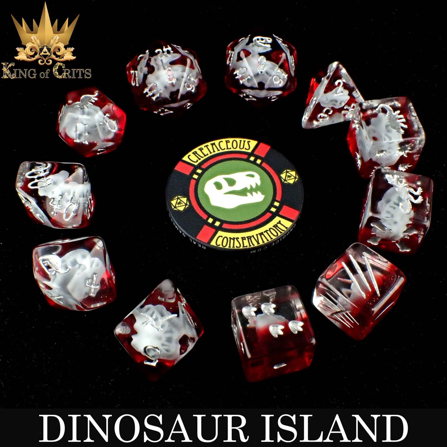 Dinosaur Island 11 Dice Set