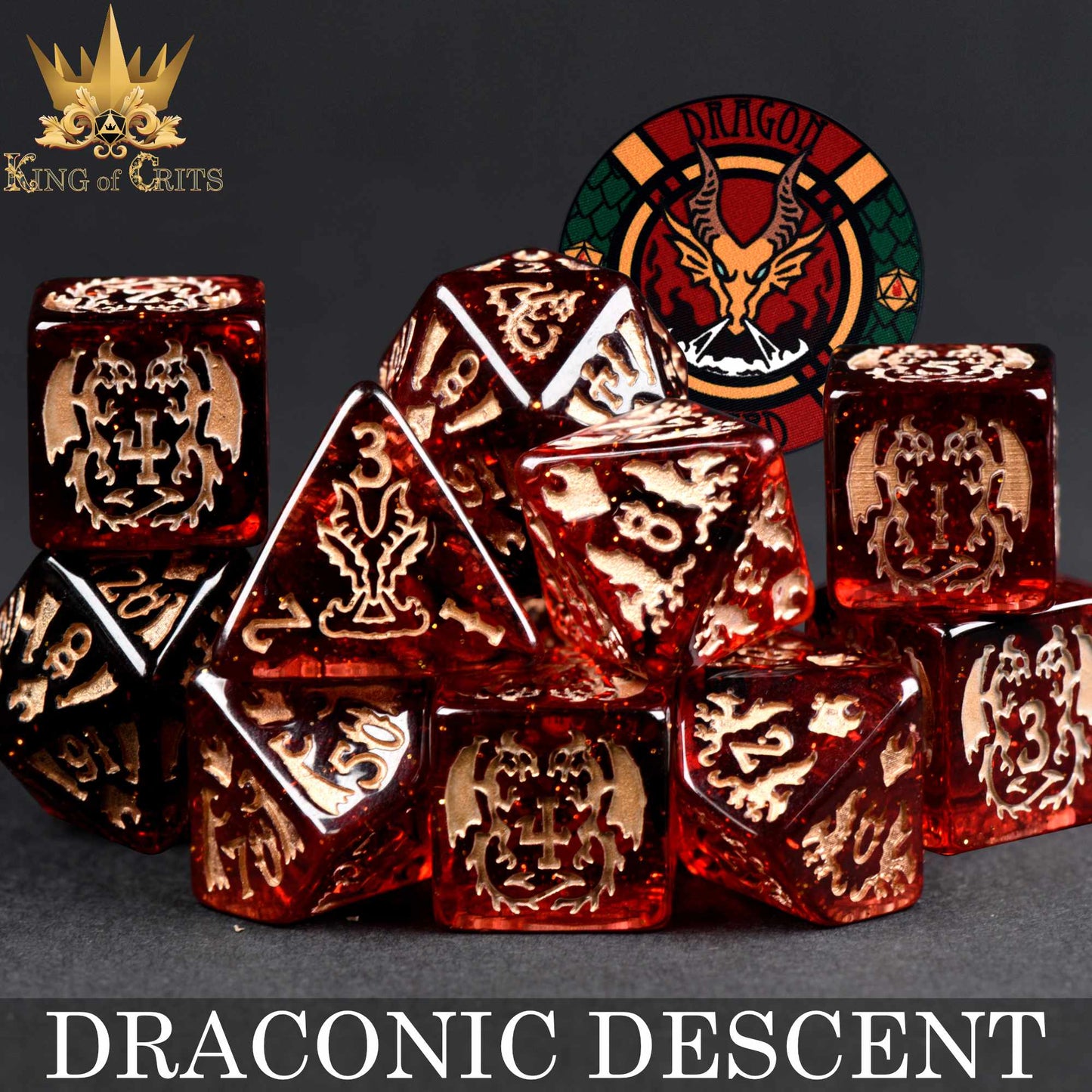 Draconic Descent 11 Dice Set