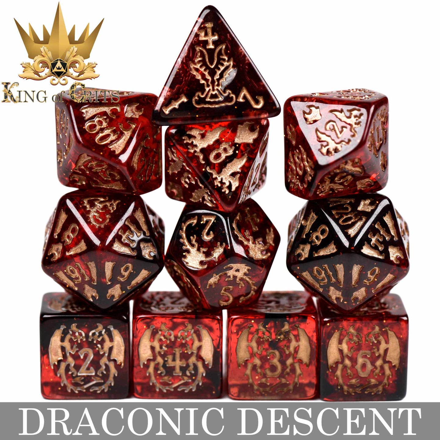 Draconic Descent 11 Dice Set