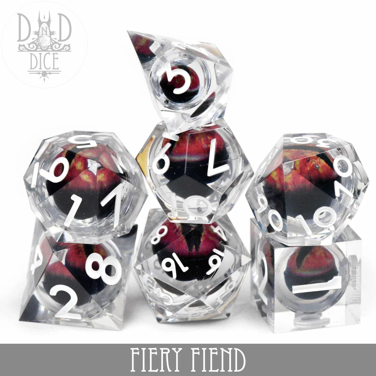 Fiery Fiend (Liquid Core) Dice Set