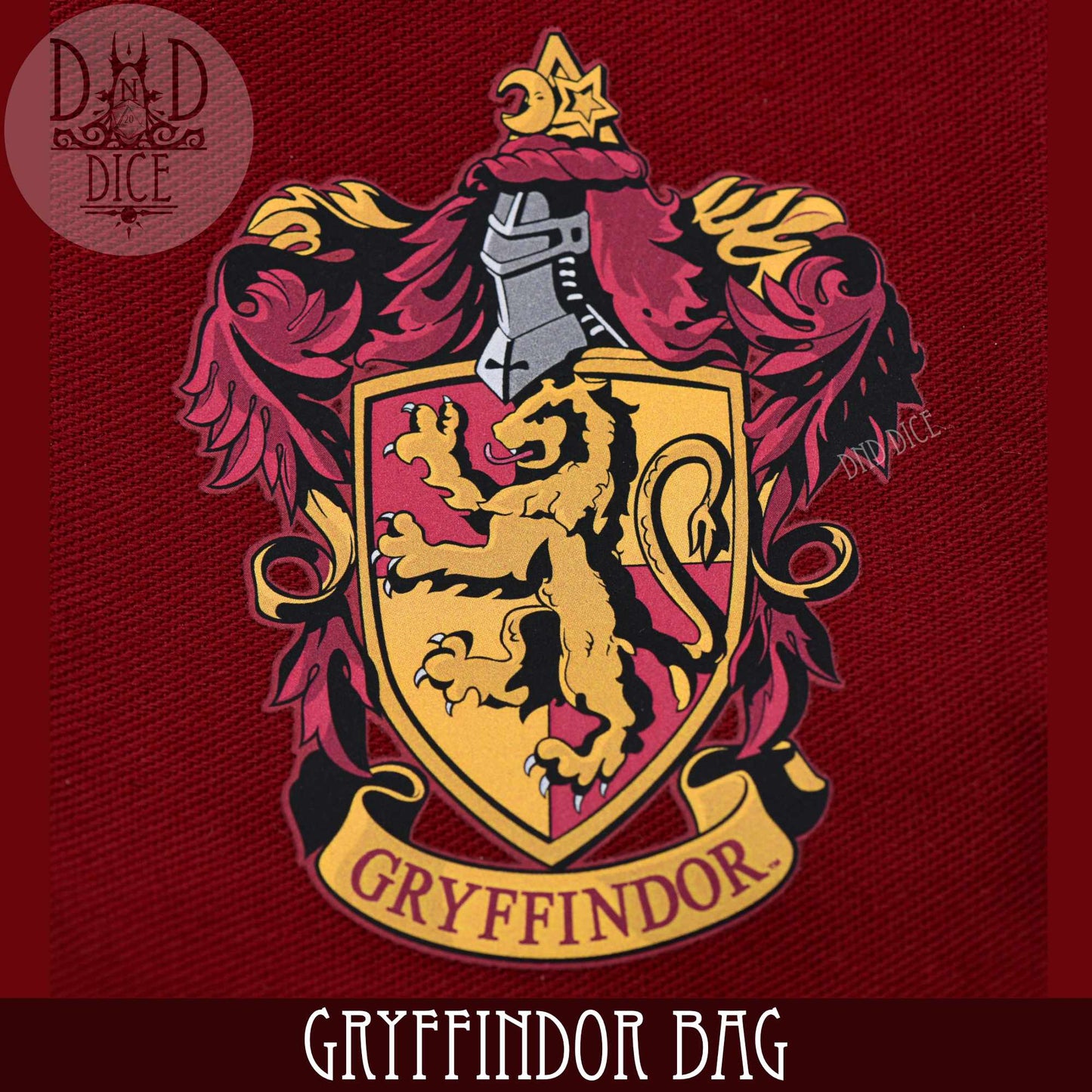 Harry Potter - Gryffindor Dice Bag & 5D6