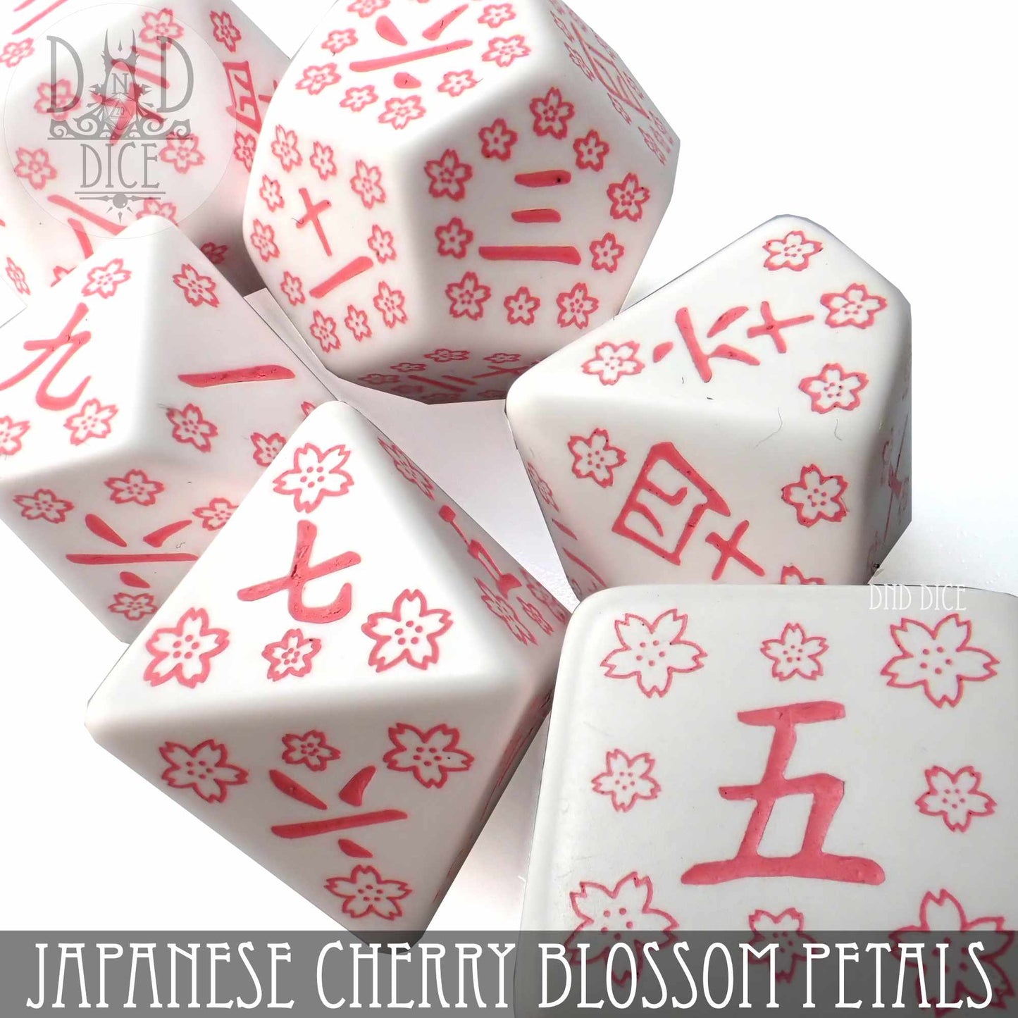 Japanese Cherry Blossom Petals Dice Set