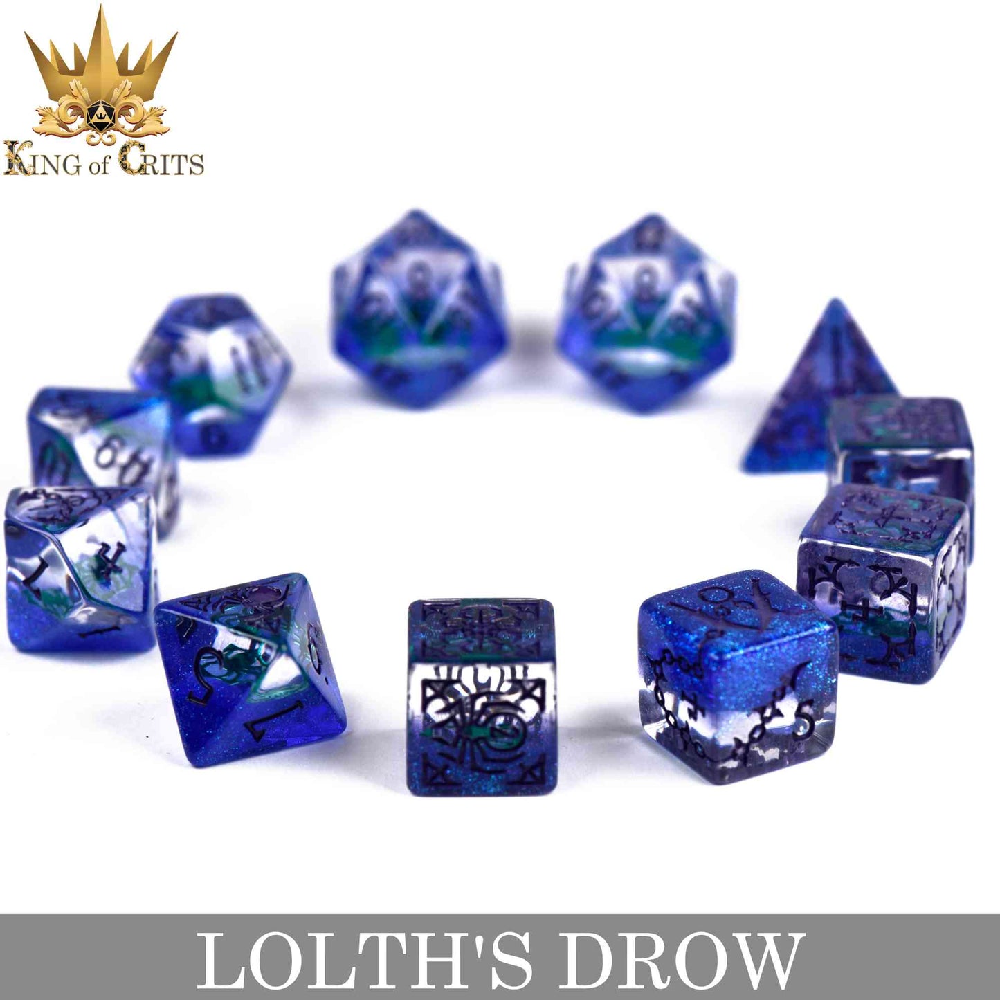 Lolth's Drow 11 Dice Set