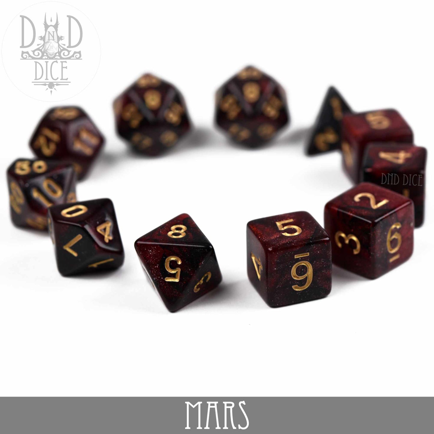 Mars Galaxy 7 or 11 Dice Set