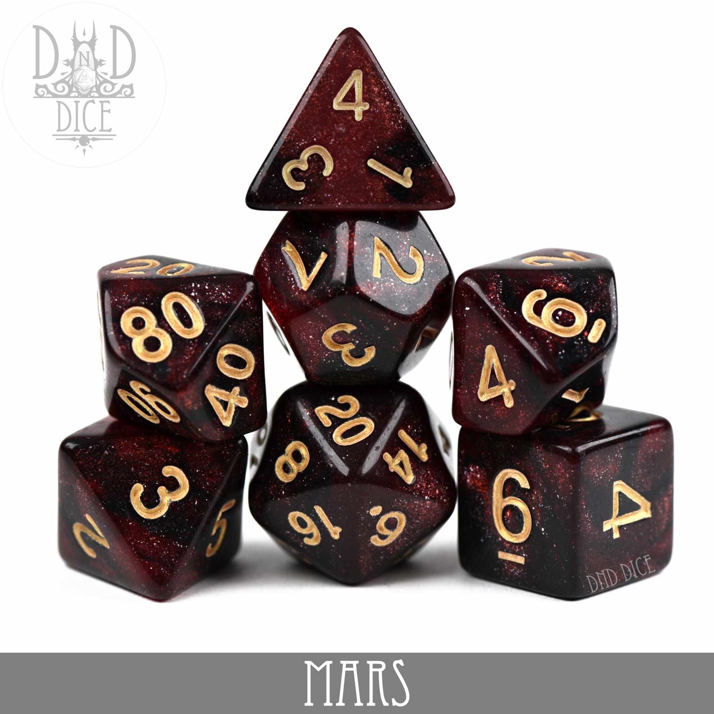 Mars Galaxy 7 or 11 Dice Set