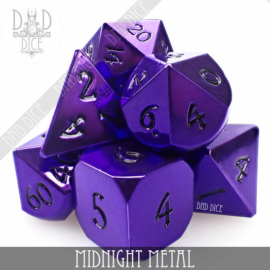 Midnight Metal Dice Set