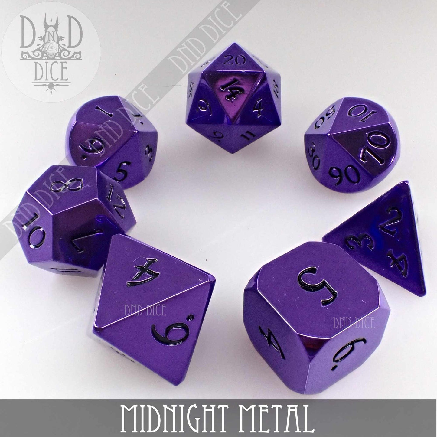 Midnight Metal Dice Set