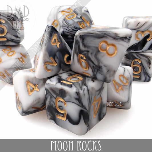 Moon Rocks 7 or 11 Dice Set