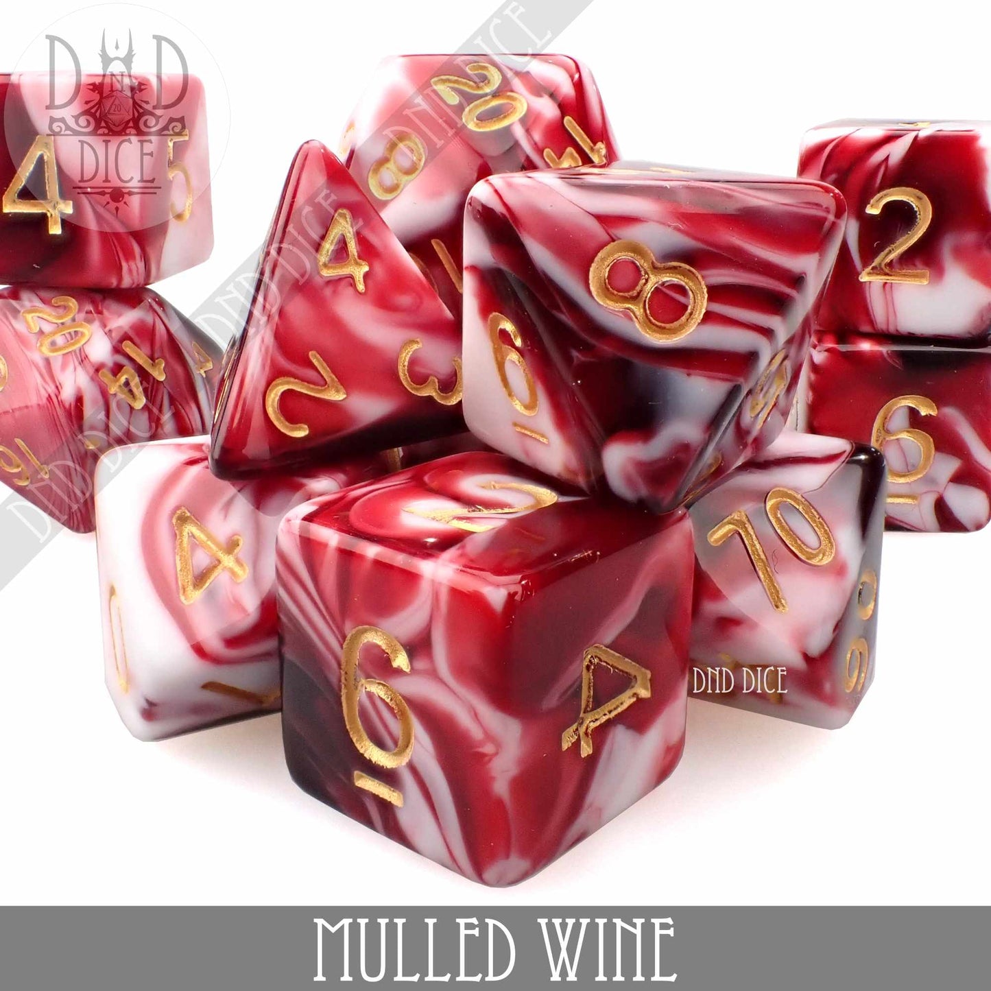 Mulled Wine 7 or 11 Dice Set