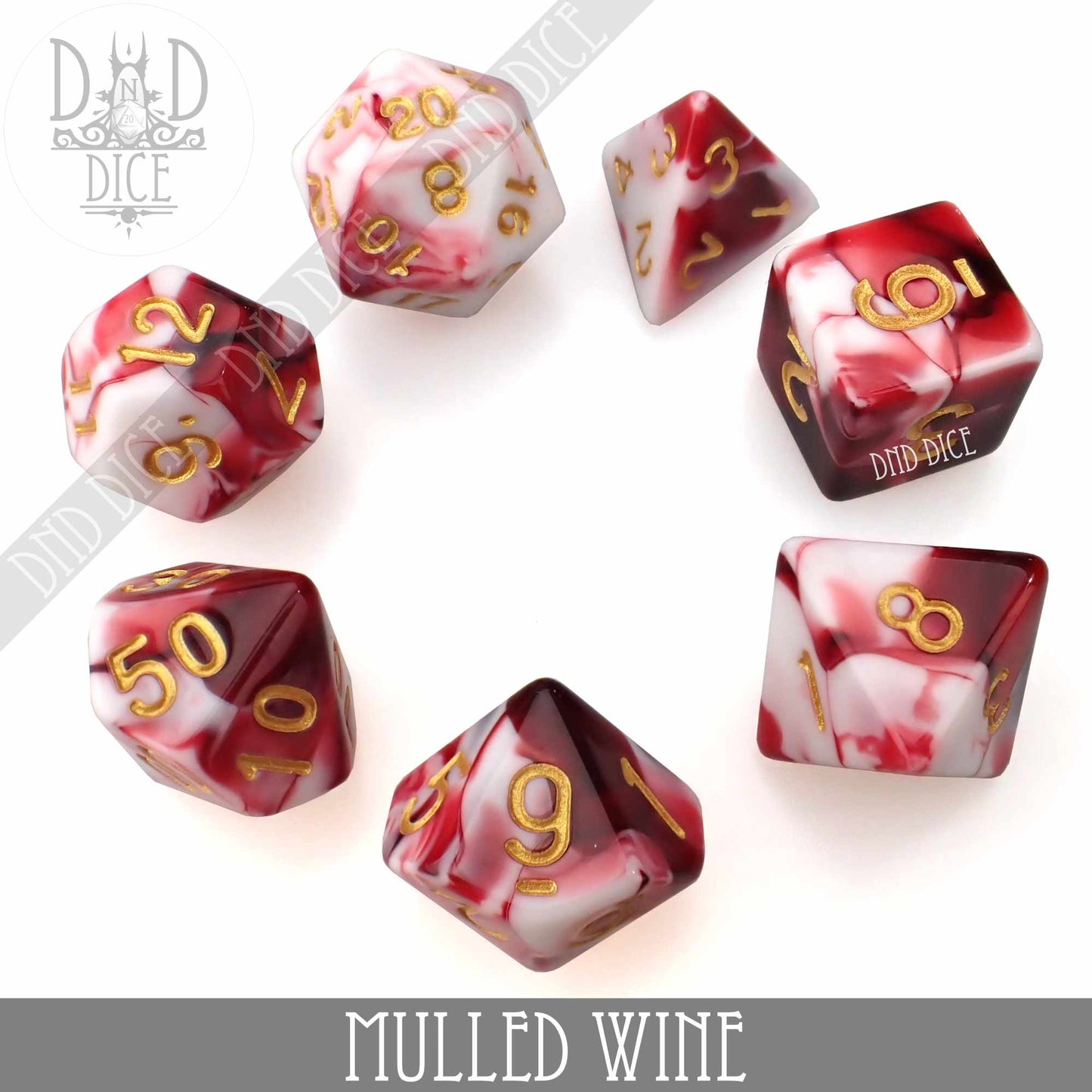 Mulled Wine 7 or 11 Dice Set