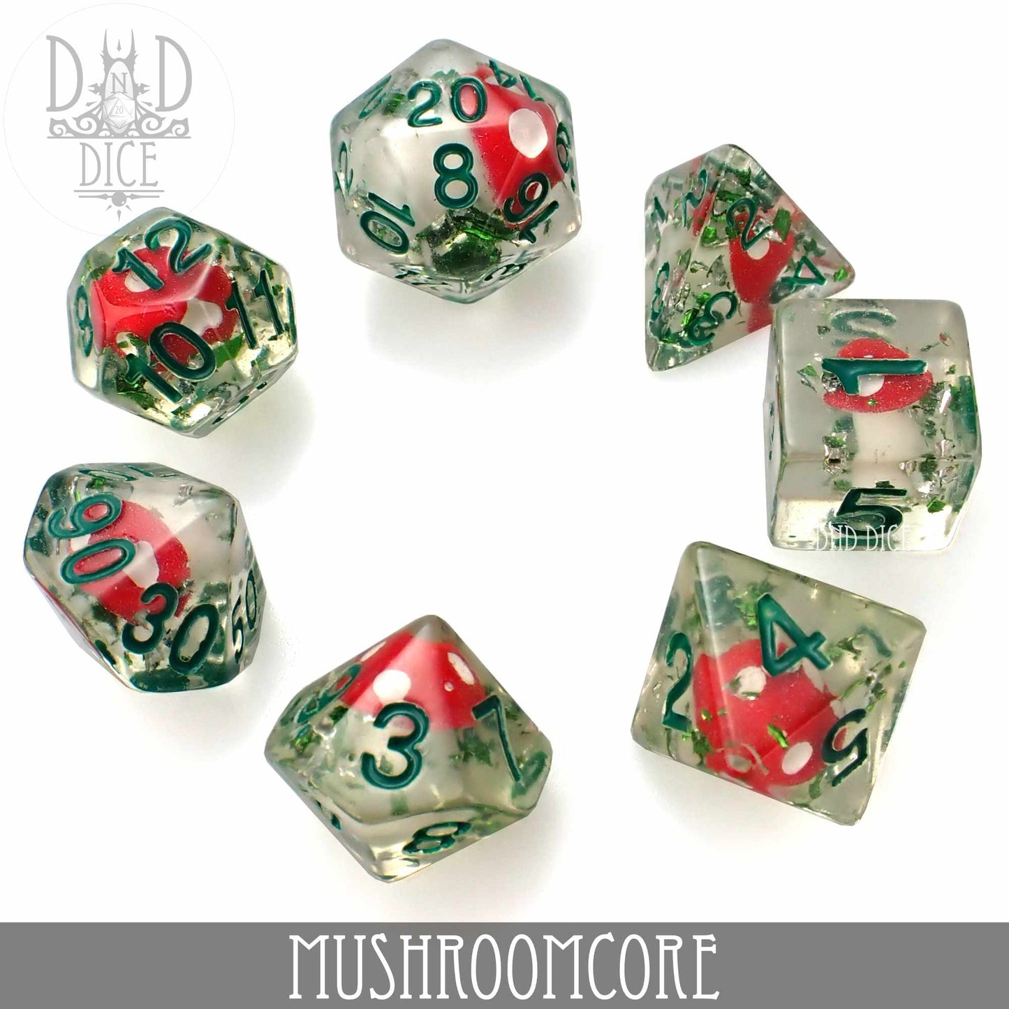 Mushroomcore Dice Set