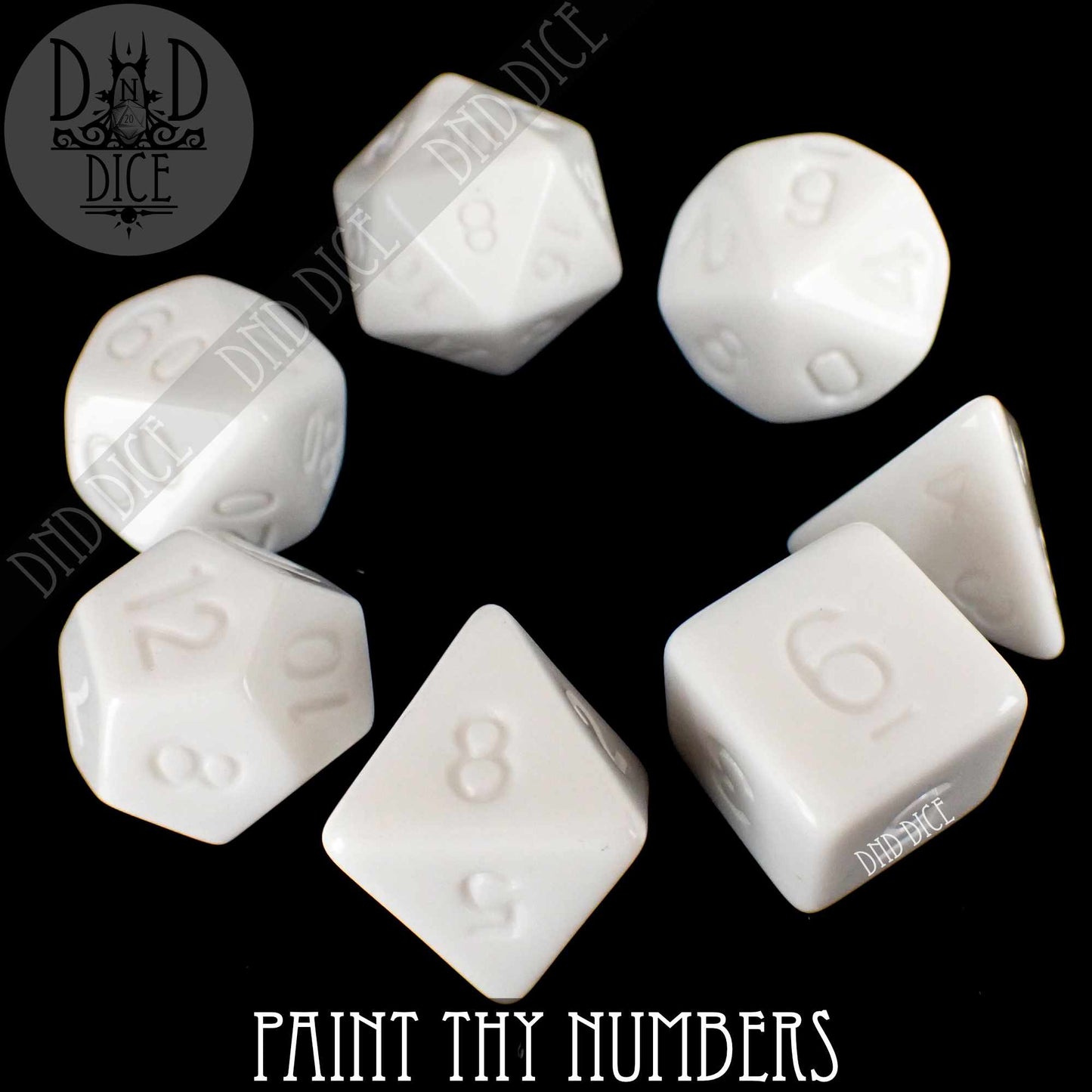 Paint Thy Numbers Dice Set