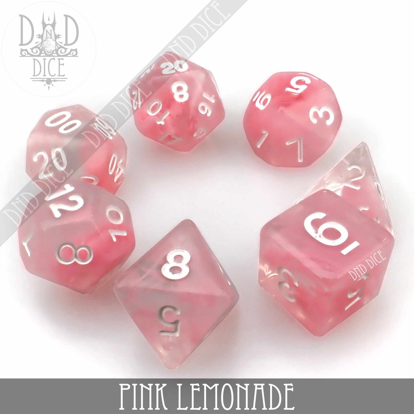 Pink Lemonade Dice Set