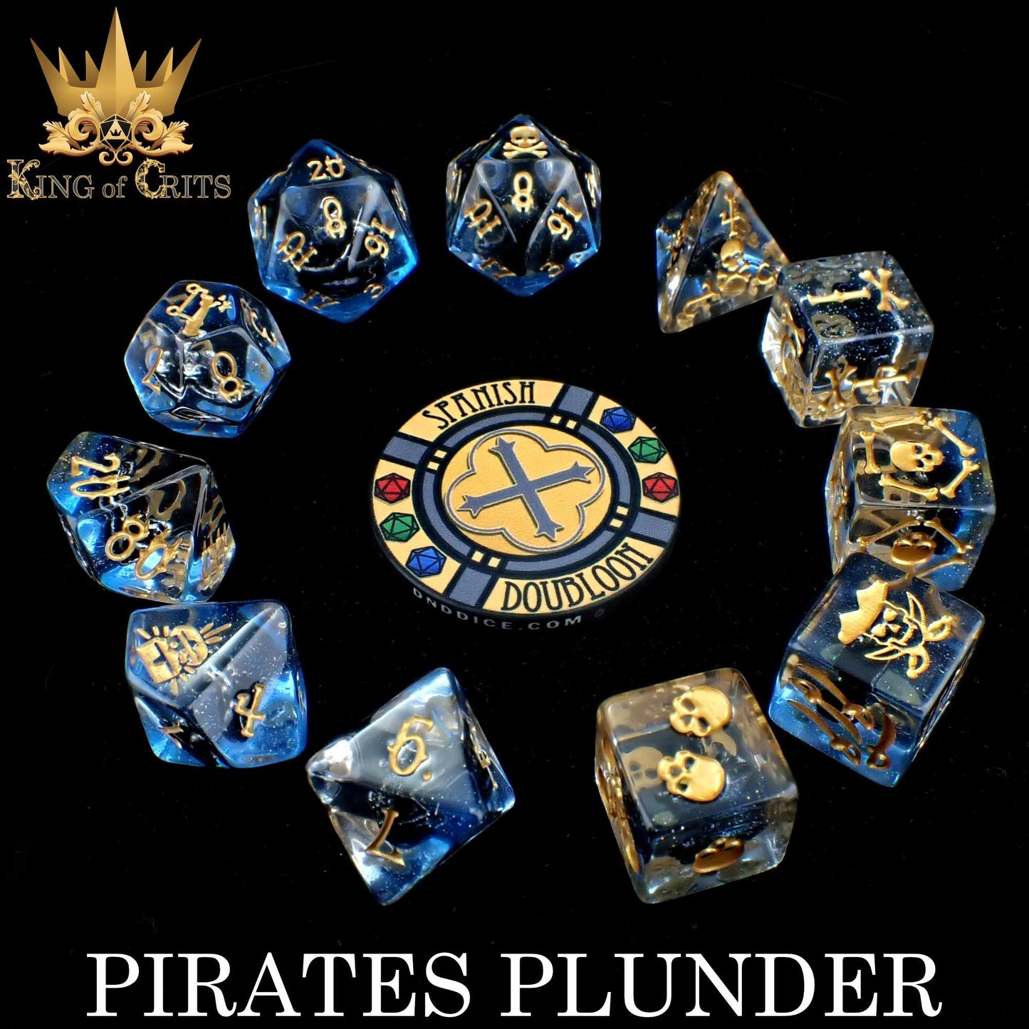 Pirates Plunder 11 Dice Set