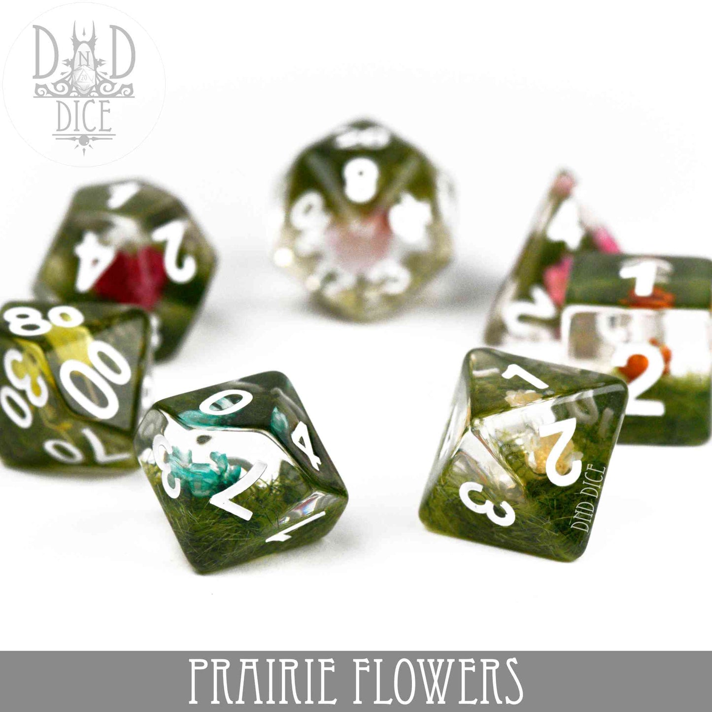 Prairie Flowers Dice Set