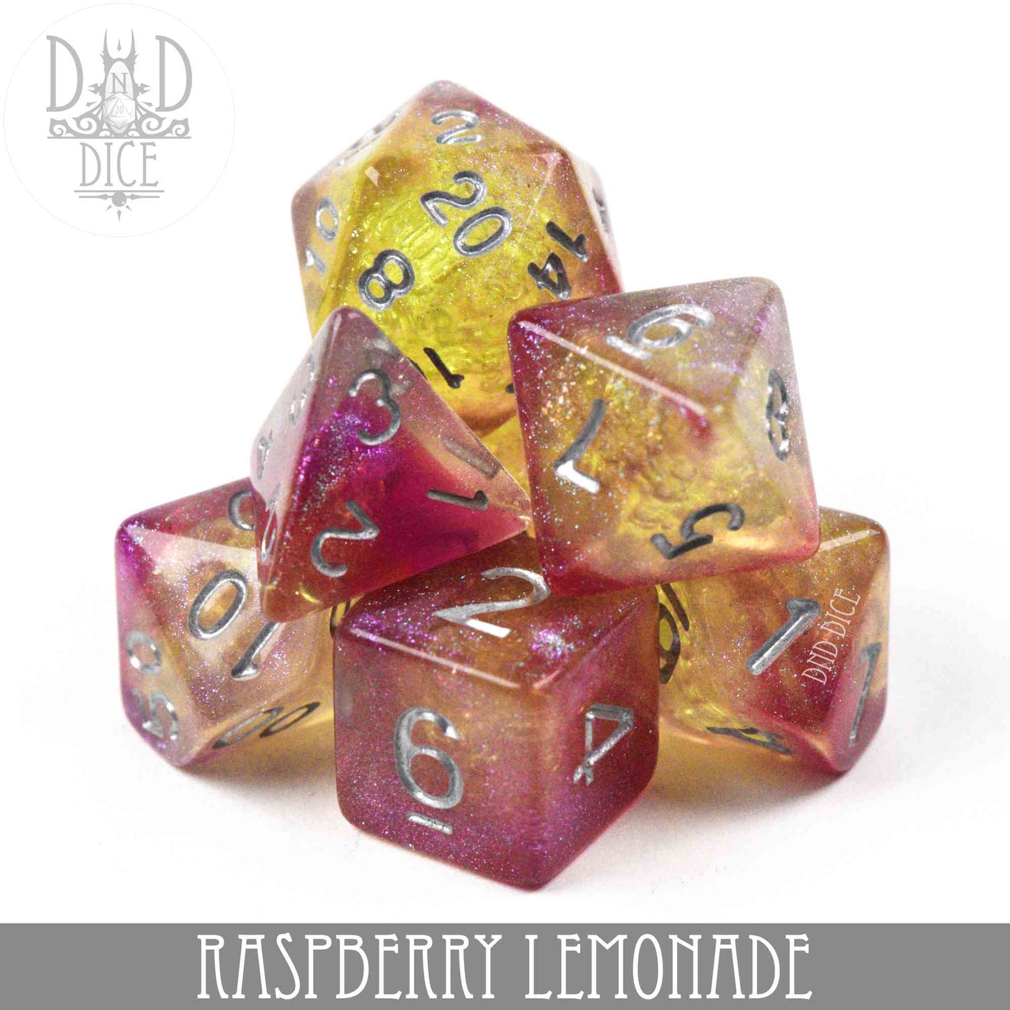 Raspberry Lemonade Dice Set