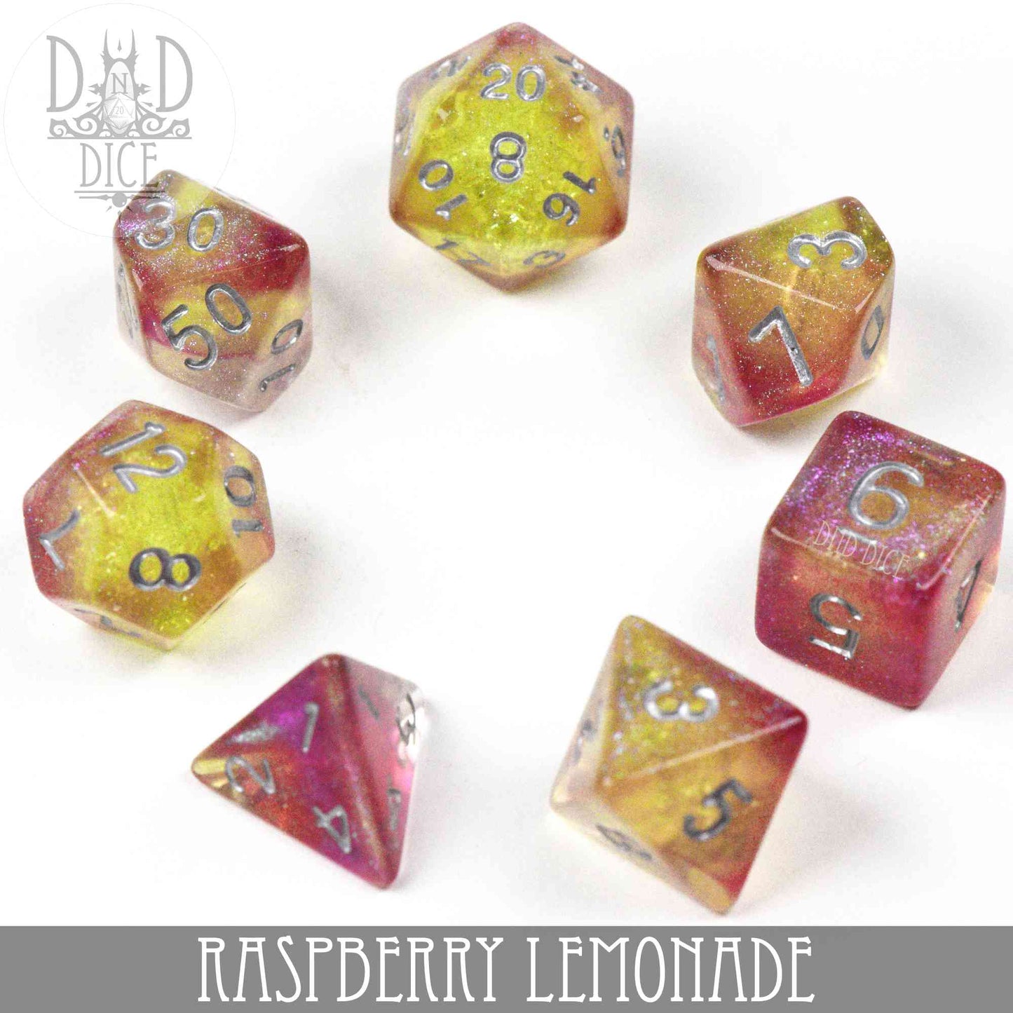 Raspberry Lemonade Dice Set