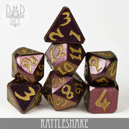 Rattlesnake Metal Dice Set