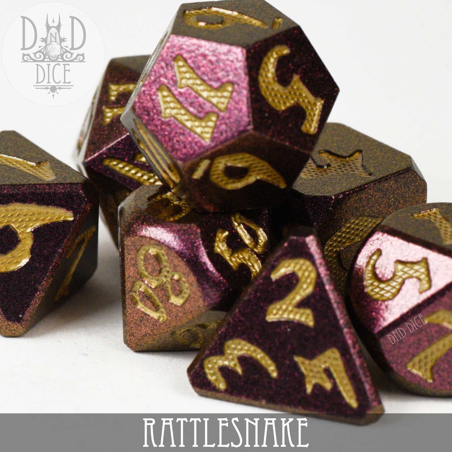 Rattlesnake Metal Dice Set