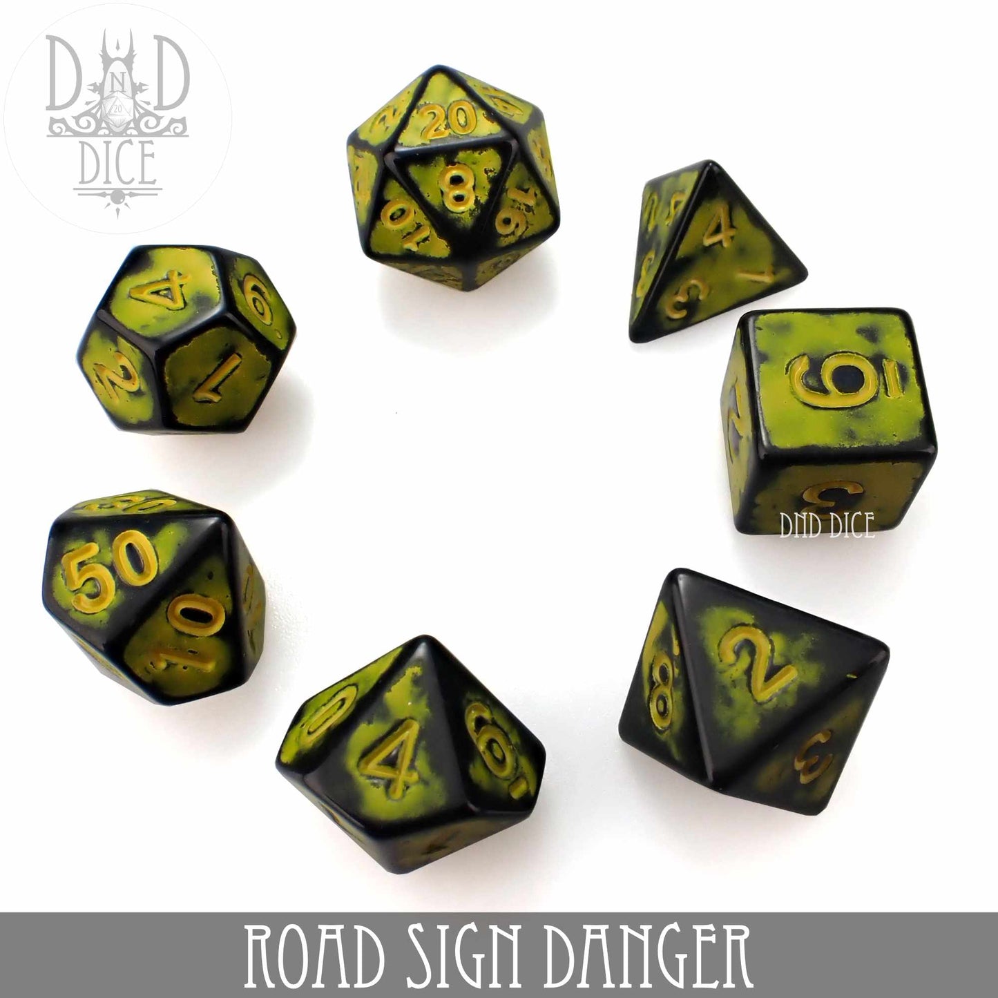 Road Sign Danger Dice Set