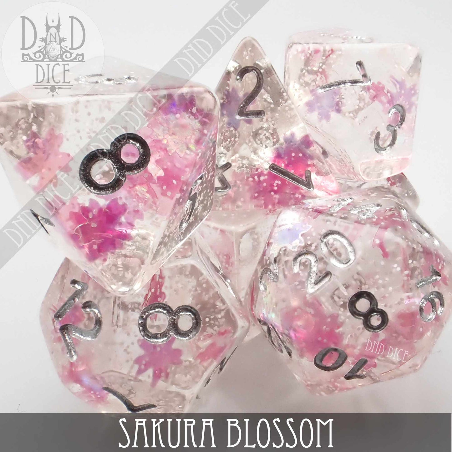 Sakura Blossom Dice Set