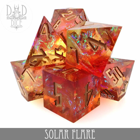 Solar Flare Handmade Dice Set