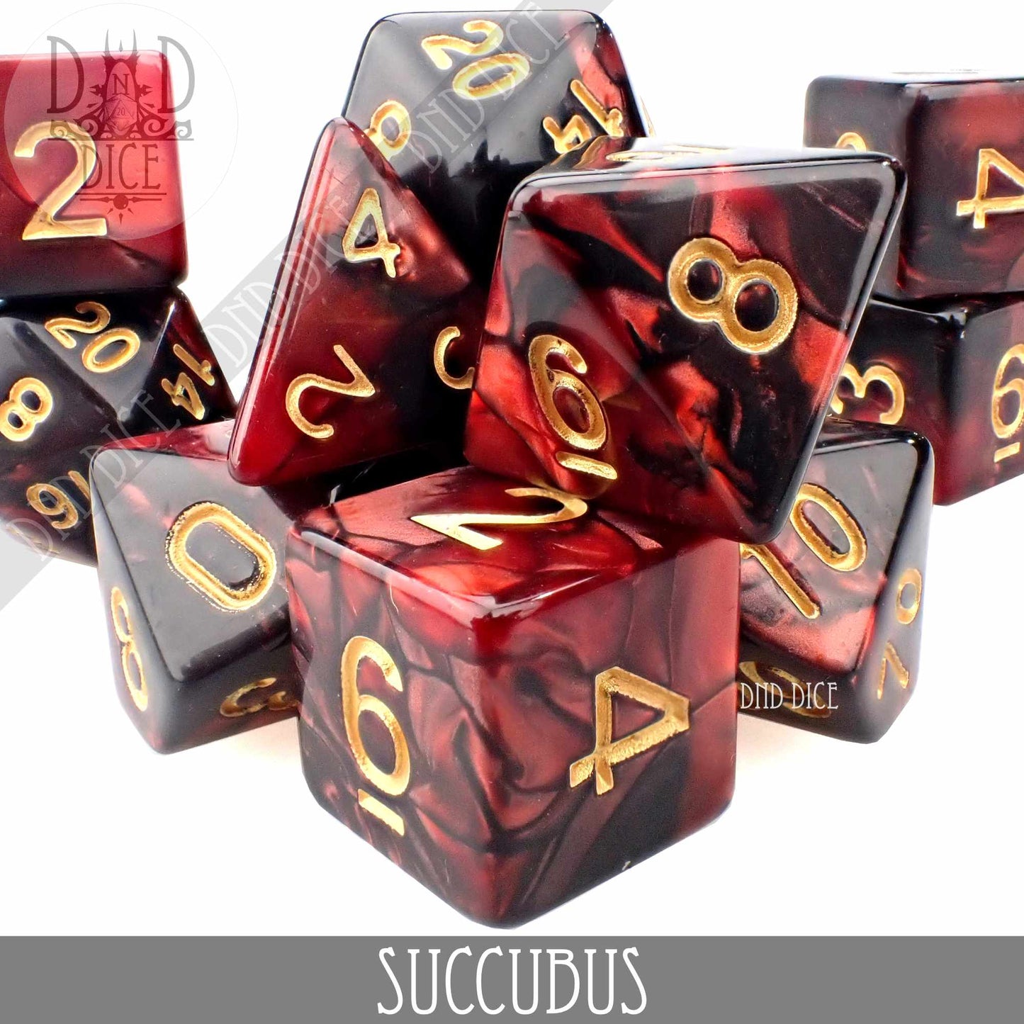 Succubus 7 or 11 Dice Set