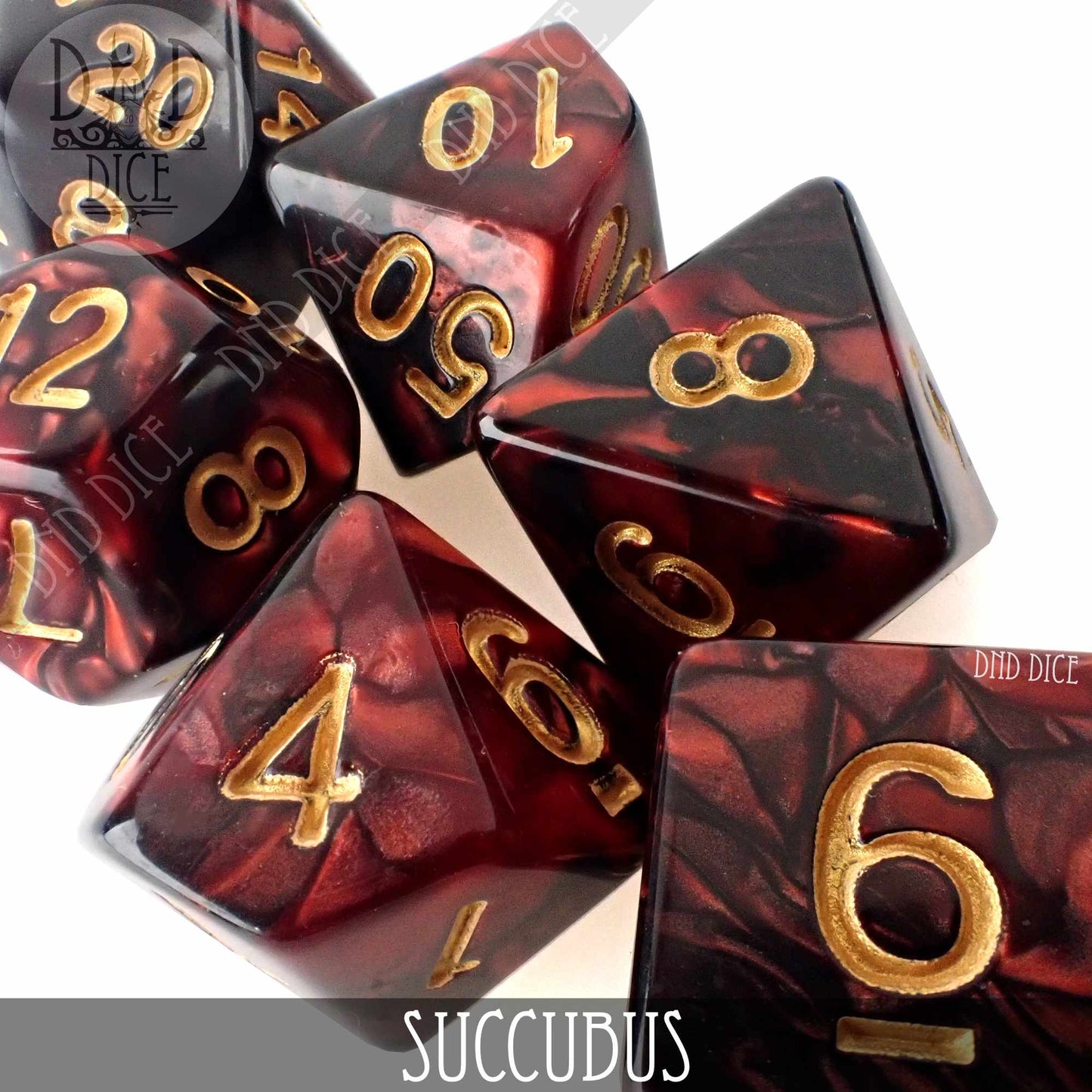 Succubus 7 or 11 Dice Set