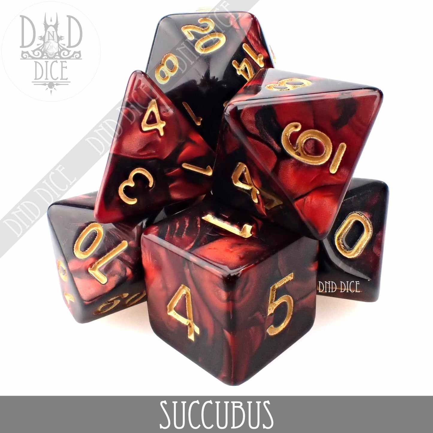 Succubus 7 or 11 Dice Set