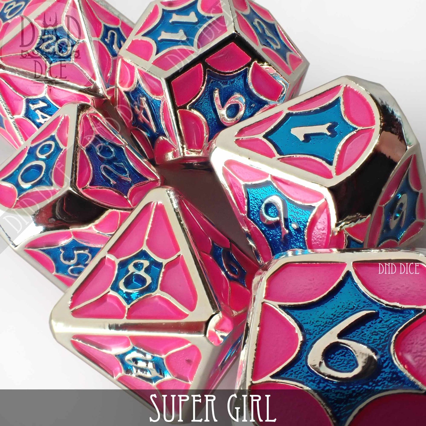 Super Girl Metal Dice Set