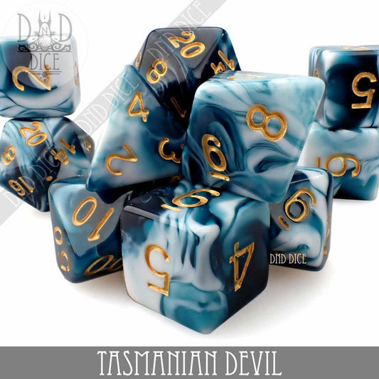 Tasmanian Devil 7 or 11 Dice Set