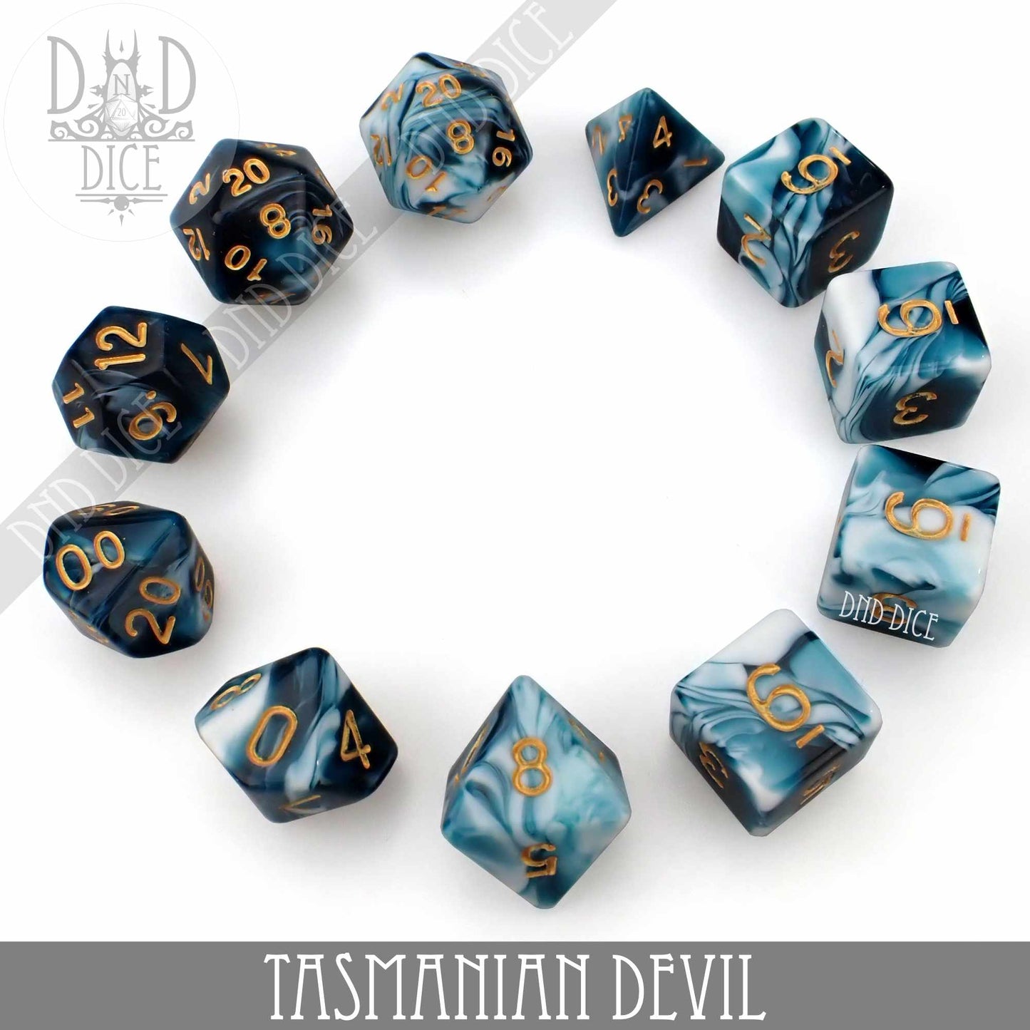 Tasmanian Devil 7 or 11 Dice Set