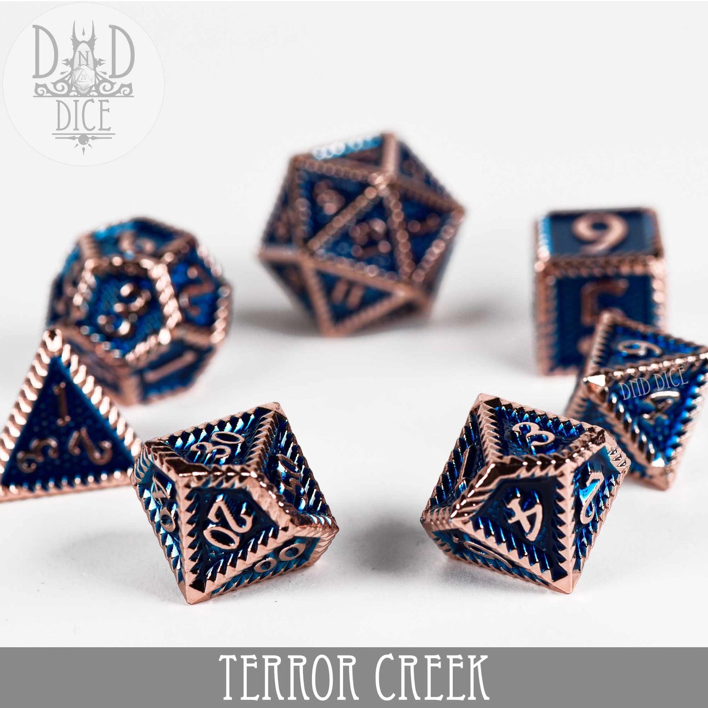 Terror Creek Metal Dice Set