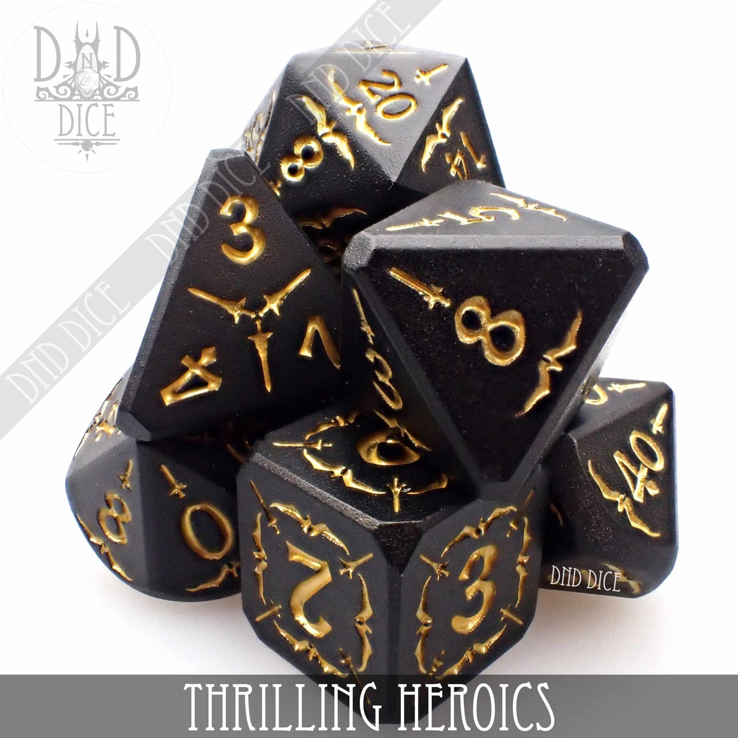 Thrilling Heroics Metal Dice Set