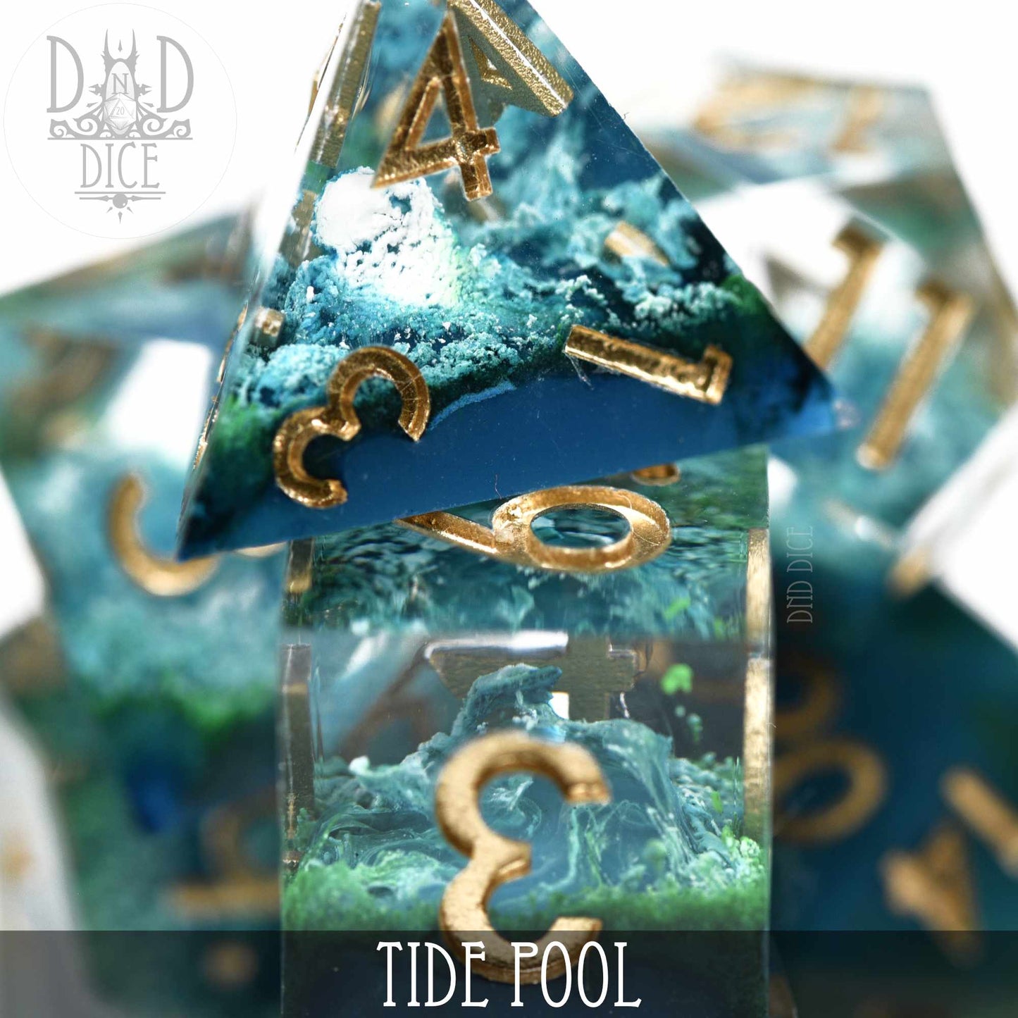 Tide Pool Handmade Dice Set