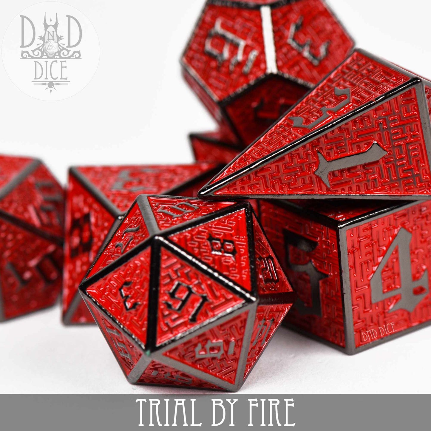 Trial By Fire Metal Dice Set