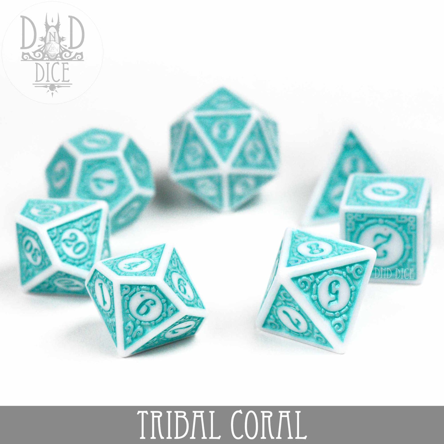 Tribal Coral Dice Set