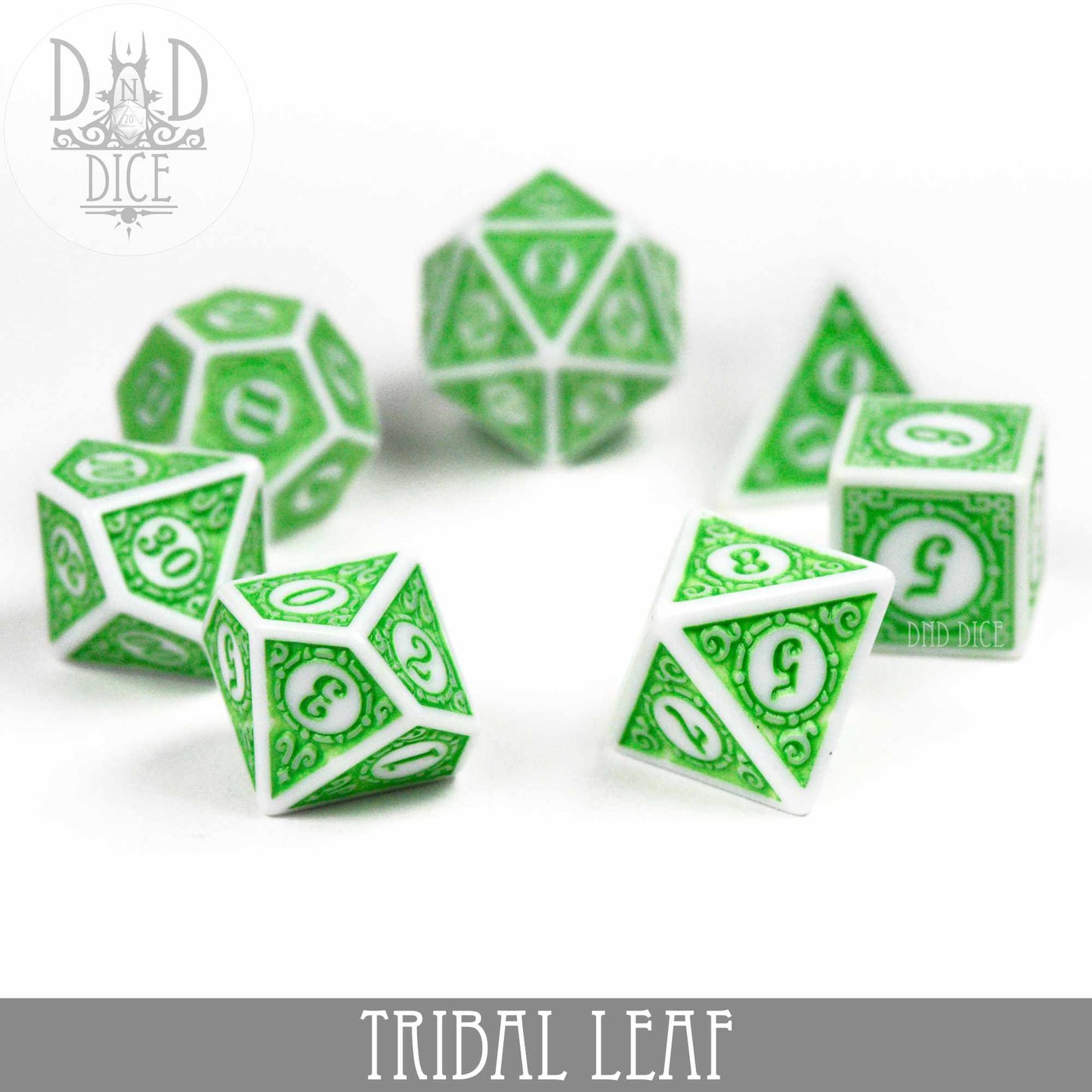 Tribal Leaf Dice Set