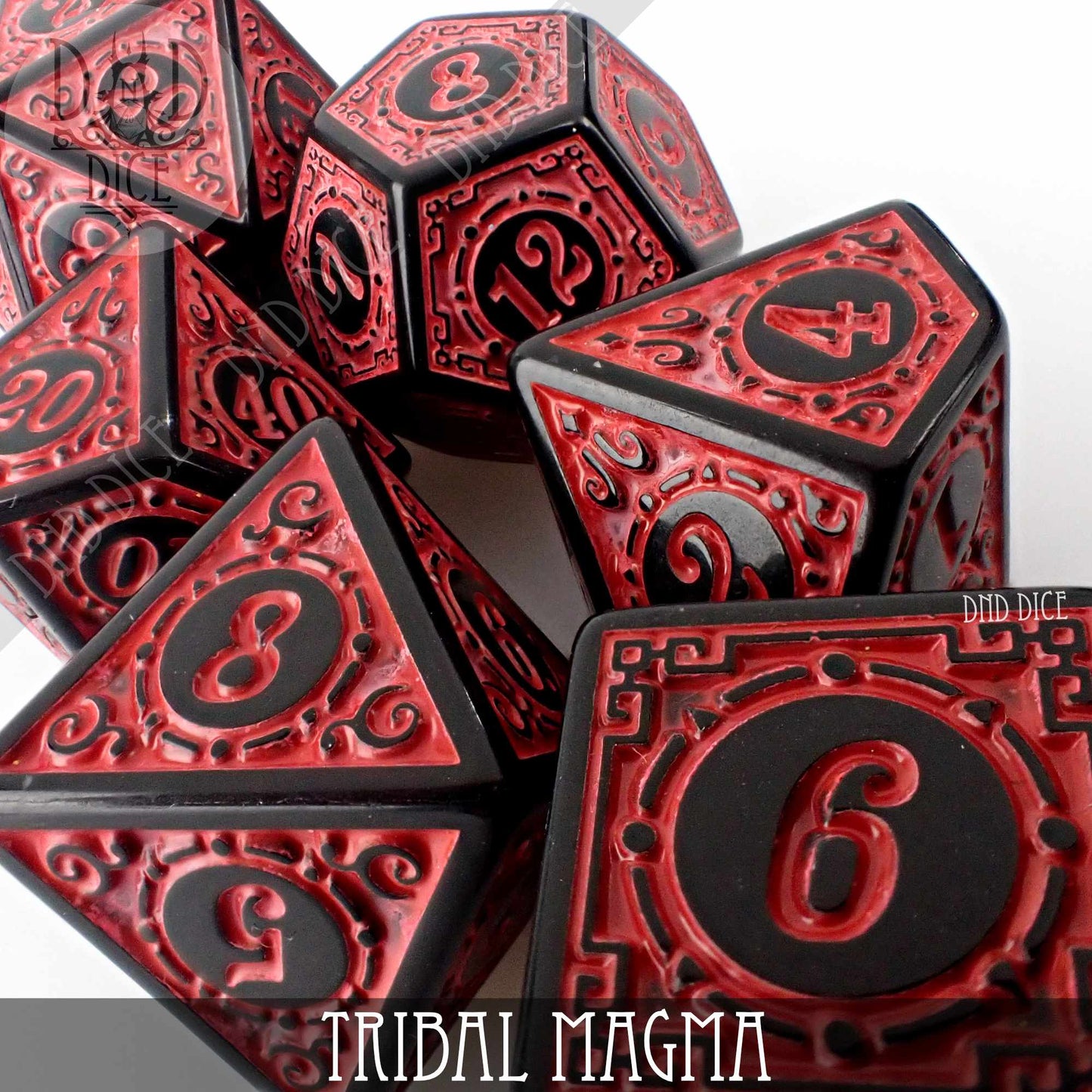 Tribal Magma Dice Set