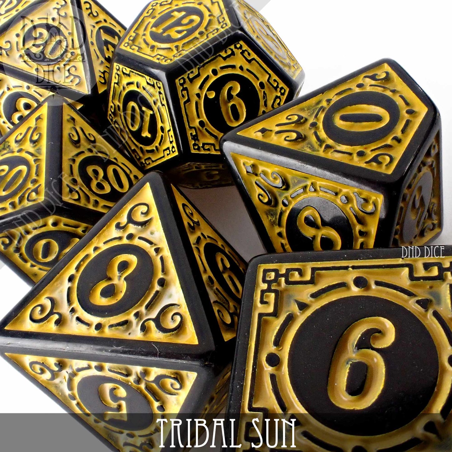 Tribal Sun Dice Set